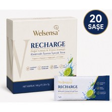 Welsensa Recharge Elektrolit Içeren Içecek Tozu Doğal Limon & Citrus Aromalı 20 Saşe