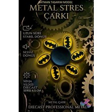 Oyuncak Sahili Stres Çarkı Metal Batman Logo Yazılı Model Uzun Dönüş 5li Betmen Demir Oyun Çarkı