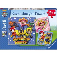 TeknoKapsül 80366 Paw Patrol 3X49 Parça Rensburger Puzzle