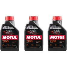 Hızlı Balık Motul 7100 10W40 4t Motosiklet Yağı 1 Lt 3 Adet