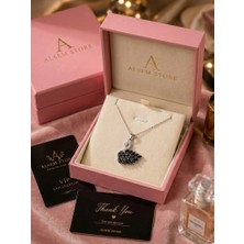 Alsem Store 925 Ayar Gümüş Kaplama Kuğu Tasarımlı Kolye , Sevgiliye Lüks Hediye