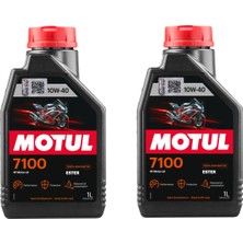 Hızlı Balık Motul 7100 10W40 4t Motosiklet Yağı 1 Lt 2 Adet