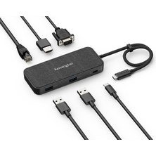 AKS Kensington SD1650P Usb-C 4K Yerleştirme Istasyonu, 100 W Güç Geçişi Ile, Windows/macos/chrome/ios/android (K34020WW)