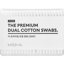 AKS Mıssha Yumuşak Dokulu, Çift Taraflı Pamuklu Çubuk Dual Cotton Swabs 200 Adet