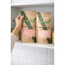 Aktarloji 4 kg Pembe Himalaya Tuzu Seti / 2 kg Yemeklik ( Ince ) + 2 kg Öğütmelik ( Iri ) / Rafine Edilmemiş