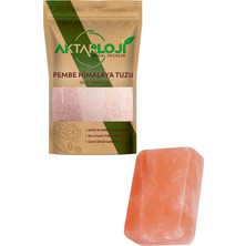 Aktarloji 1 kg Öğütülmüş Ince Himalaya Tuzu Yemeklik + Büyük Boy Himalaya Tuz Sabunu