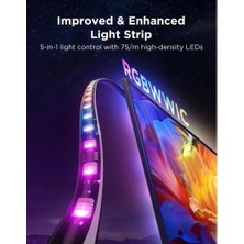 AKS Govee 3s Pro Tr Arkası LED Şerit Ambiyans Aydınlatma, Tv Renk Senkronizasyonu 55-65 Inç Tv'ler ile Uyumludur