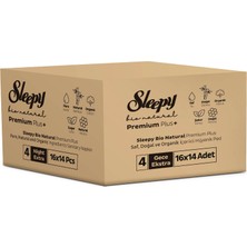 AKS Sleepy Bio Natural Premium Plus Hijyenik Ped Gece Ekstra 16X14 (224 Adet)
