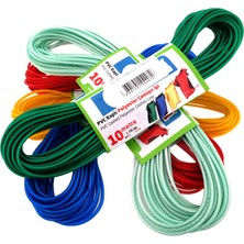 AKS Tek-Iş Pvc Kaplı Çamaşır Ipi, 10 Metre, Renkli