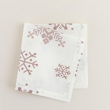 AKS Pera Peçete 45X45 cm Ekru-Bordo