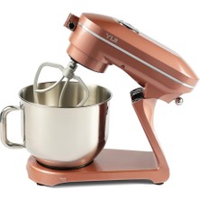 AKS Yui Easy Chef M129 1800W Güçlü Döküm Metal Stand Mikser Rose
