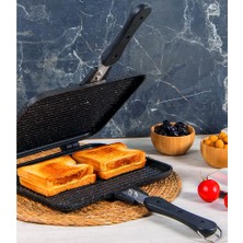 AKS Stevig Usta Tostçu Granit Döküm Ocak Üstü El Tost Makinesi ST-101