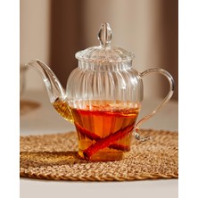 AKS Madame Coco Versay Çelik Filtreli Borosilikat Cam Demlik, 600ML