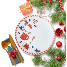 AKS Keramika New Year Sevimli Noel Servis Tabağı 26 cm 21655