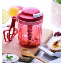 AKS Tupperware Süper Şef 1 ve Süper Şef 2 - Pratik Doğrayıcı Rondo - Kırmızı