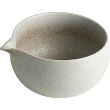 AKS Toganoo Chawan - Seramik Matcha Çayı Kasesi (Gri) - Geniş Ağızlı Japon Çırpma Kasesi - El Yapımı Dokulu Stoneware - Geleneksel ve Modern Tasarım