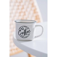 AKS Ruby Porselen Espresso Bardağı Beyaz - 115 ml