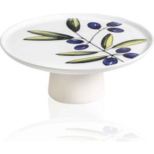 AKS [marka] Olivos Ayaklı Servis Tabağı 10X26 cm