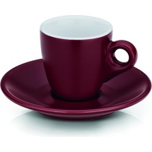 AKS Kela 12752 Mattia Espresso Fincan Seti 2li Kirmizi 50ML