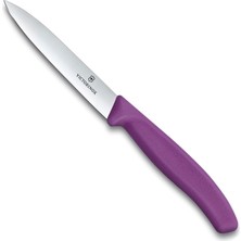 AKS Victorinox 6.7705.C1 Swiss Classic 10CM Düz Soyma Bıçağı, Mor