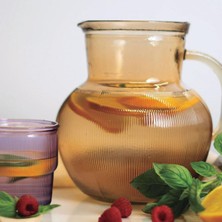 San Miguel Kulplu Cam Sürahi 2,3 Litre Renkli Mutfak Aksesuarı