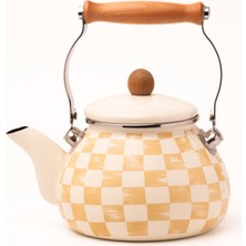 AKS Beige Emaye Kettle