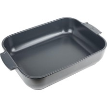 AKS Peugeot Appolia Dikdörtgen Saplı Fırın Kabı, Seramik, Arduvaz/gri, 8,3 x 40,5 x 27,2 Cm, Kapasite: Yakl. 4 L, 60022