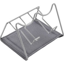 AKS Metaltex Sodatex 2 - Çift Şişe Rafı. Gri Renkte Polytherm Kaplama. Boyutlar: 21X17X14 cm