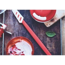 AKS Tupperware Modern Peri Silikon Spatula Ince Kırmızı