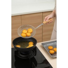 AKS Bambum Ladle - Bambu Saplı Tel Kevgir 20CM