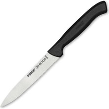 AKS Pirge Ecco Sebze Bıçağı Dişli 12 cm (Siyah)