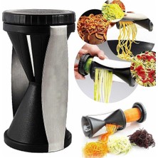 AKS Esareticaret Slicer Spiral Sebze Doğrayıcı, Jülyen Kesme Aleti, Siyah