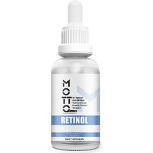 AKS Motto Plus Professional Yüzde Bir Retinol Kırışıklık Önleyici Gözenek Sıkılaştırıcı Üst Düzey Yenileyici Peeling Bakım Serumu 30 ml