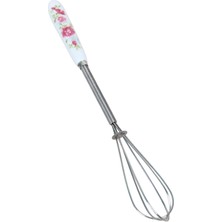 AKS Promosyonca Porselen Saplı Metal Çırpıcı, 20 cm