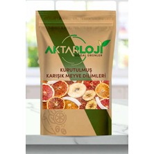 Aktarloji 1 kg Kurutulmuş Karışık Meyve Dilimleri Portakal, Limon, Mandalina, Greyfurt, Limon, Muz, H. Cevizi