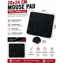 Concord Şık Desenli Kaymaz Taban Mouse Pad 20 x 24 cm