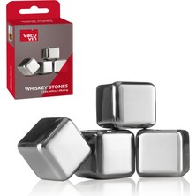 AKS Vacu Vin 18603606 Viski Soğutma Taşları, 4'lü Set