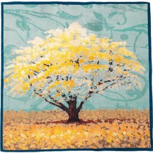 Pariz 100% Saf Ipek Eşarp Büyük Boy 110X110