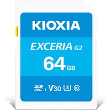 AKS Kıoxıa Excerıa G2 64GB Sdxc Hafıza Kartı – Uhs-I U3 V30 C10, 100MB/S Okuma, 50MB/S Yazma, 4K