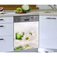 AKS Bulaşık Makinesi Sticker Kaplama Beyaz Eşya Kaplama Mumlar