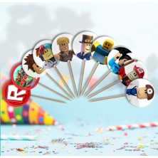 AKS Mfm Roblox Temalı Pasta Kürdanı 10 Adet