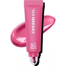 AKS Cream Co. Nemlendirici Parlatıcı 3in1 Lip Balm, Dudak Bakım, Bubblegum Pembe, Hyaluronik Asit Seramid