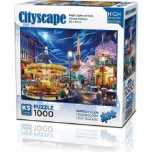 TeknoKapsül 20795 Puzzle 1000 Nighet Lihgt Of Paris
