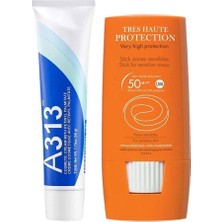 AKS A313 Retinol Kırışıklık Karşıtı Krem 50 G ve Avene Stick Güneş Kremi Cilt Bakım Seti