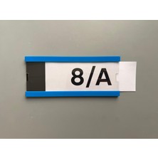 Yönline Okul Sınıf Kapı Numarası ve Isimliği 21 x 9 cm - Mavi – Kolay Değiştirilebilir