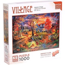 TeknoKapsül 20671 Autumn Village 1000 Parça Puzzle -Ks Puzzle