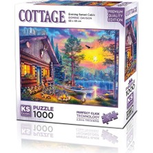 TeknoKapsül 20818 Puzzle 1000 Evening Sunset Cabin