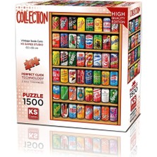 TeknoKapsül 22042 Puzzle 1500 Vintage Soda Cans