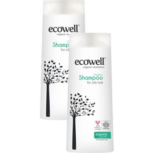 AKS Ecowell Yağlı Saçlar Için Organik Şampuan 2'li Set (2 x 300 Ml)