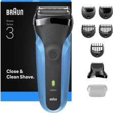 AKS Braun Series 3 Elektrikli Sakal Şekillendirici ve Tıraş Makinesi, Islak ve Kuru, 310BT